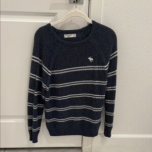 Abercrombie & Fitch Navy Striped Sweater